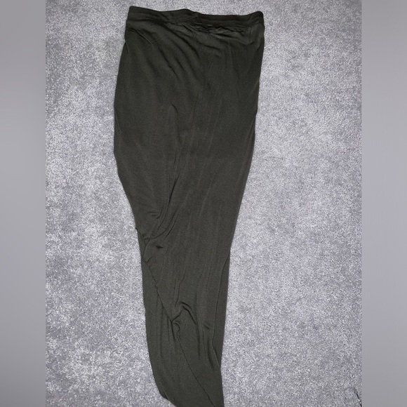 Express Olive Green High-Low Maxi - Picture 4 of 5